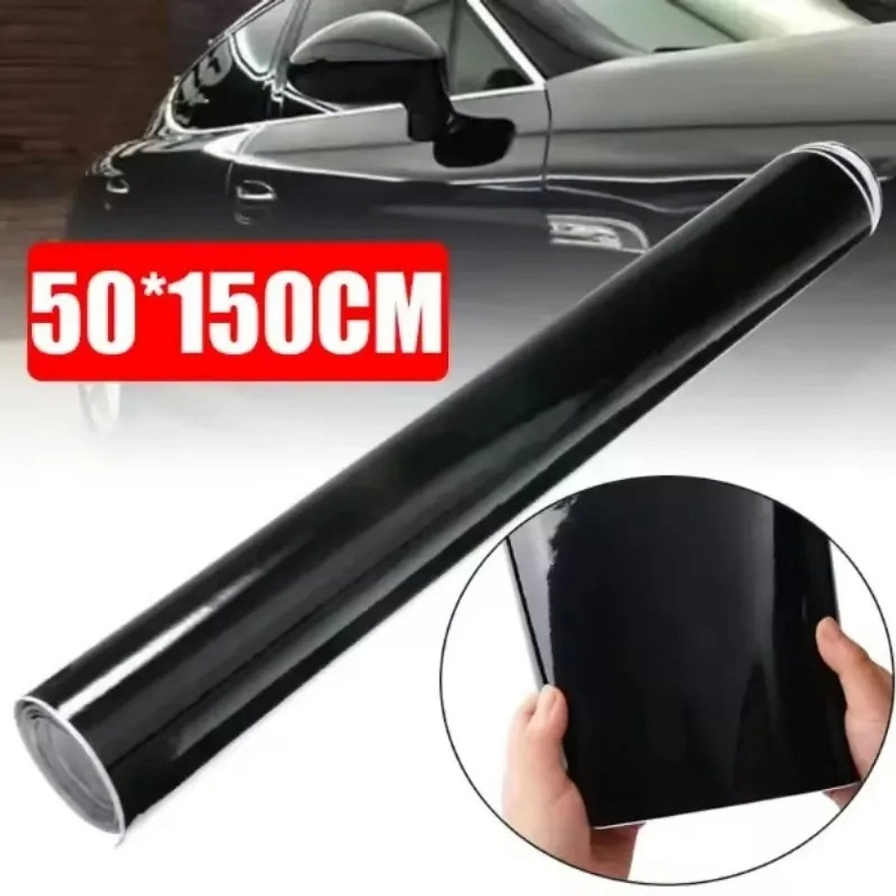 Thumbnail: Fresh Vinyl Film Glossy Black Piano Finish Vinyl Stickers Matte Finish Bubble-fr