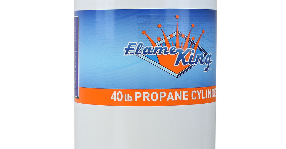 Thumbnail: Flame King Empty Steel Propane Tank, LP Cylinder with Type1 OPD Valve, 40 l..