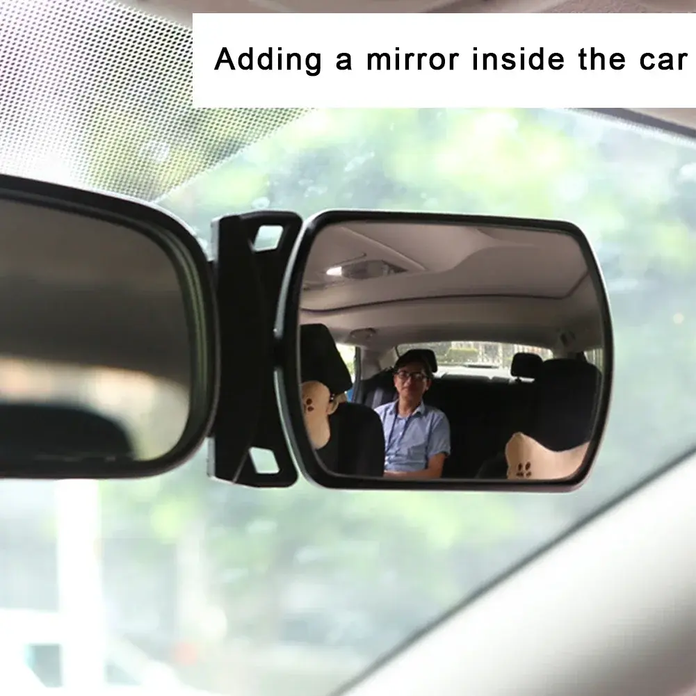 Auto Observing Back Seat Auxiliary Mirror Rotating Baby Car Rearview Baby Monito