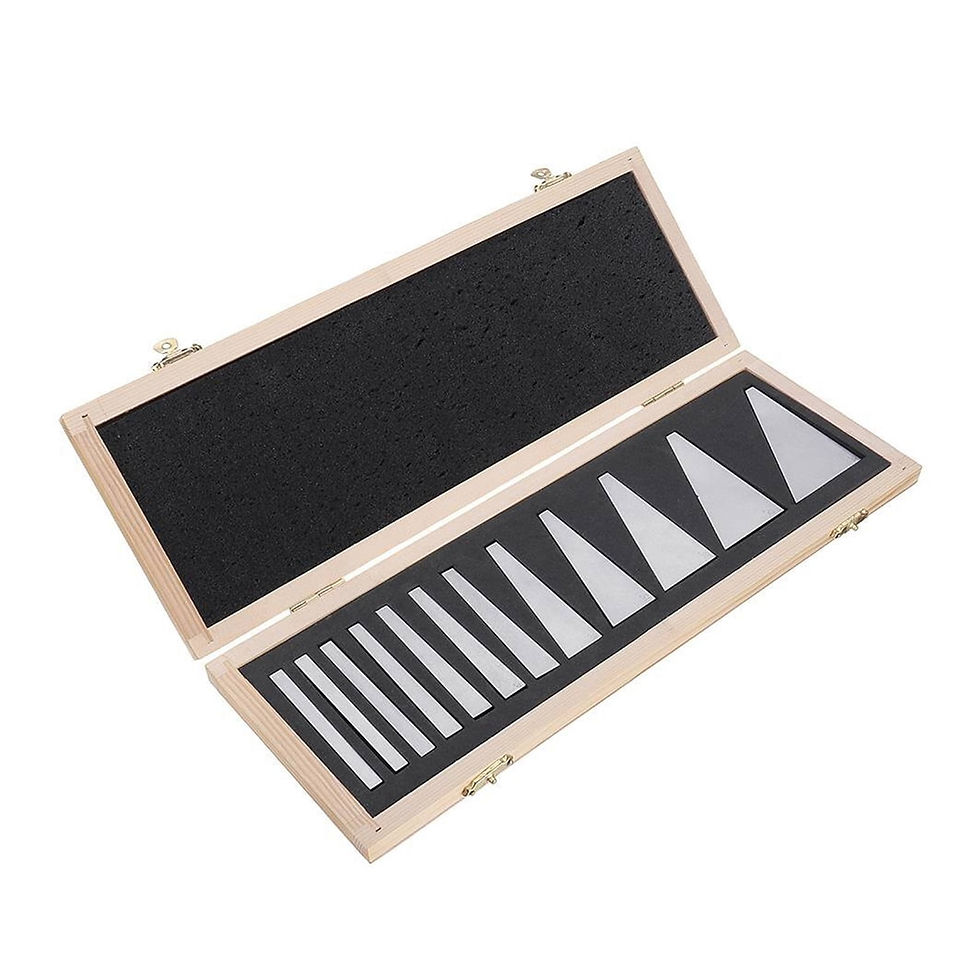 Thumbnail: 12pcs Precision Angle Blocks Set 1/4 To 30 Degree Gauge Milling Machinist L..
