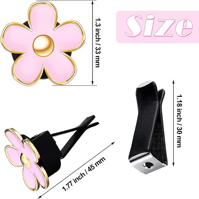 Thumbnail: 6PCS Daisy Flower Air Vent Clip Car Air Conditioning Outlet Clip Car Air Freshen