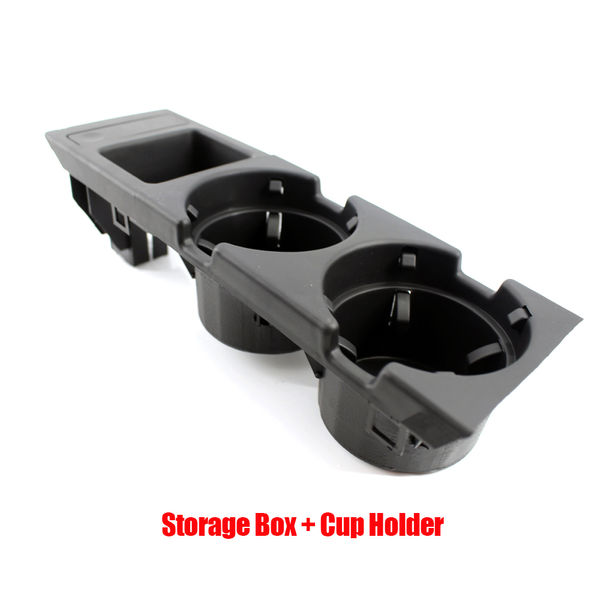 Thumbnail: New Double Hole Car Styling Front Center Console Storage Box Coin + Cup Holder F
