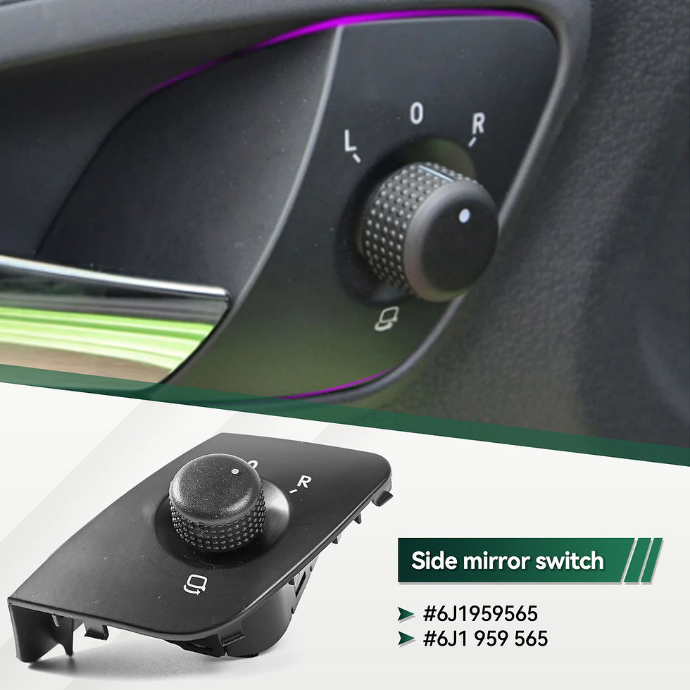 Thumbnail: 1PC For Seat Ibiza 2009-2015 6J Electric Car Vehicle Exterior Side Mirror View A