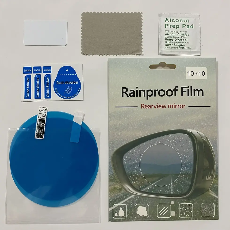 Thumbnail: New Rainproof Film Sticker Car Rearview Mirror protective Rain Proof Anti Fog Wa