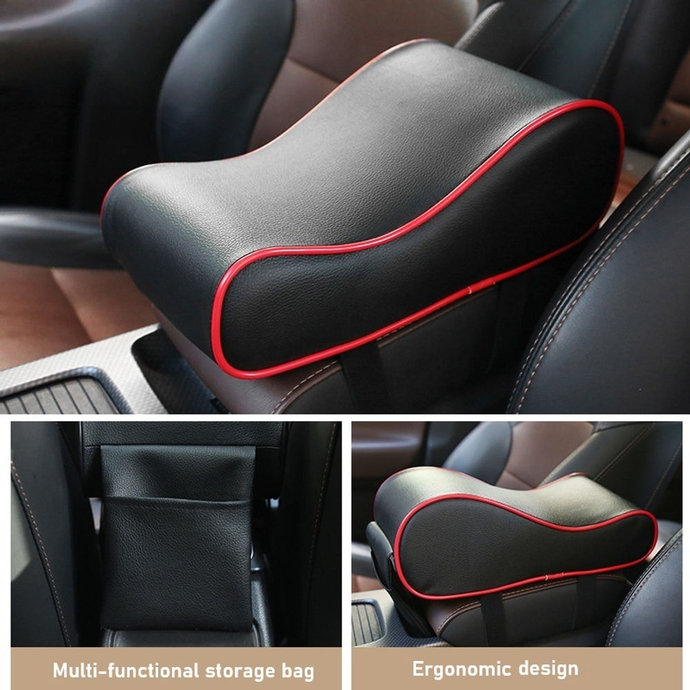 Ergonomic Soft Artificial Leather Car Armrest Pad Automotive Interior Center Con