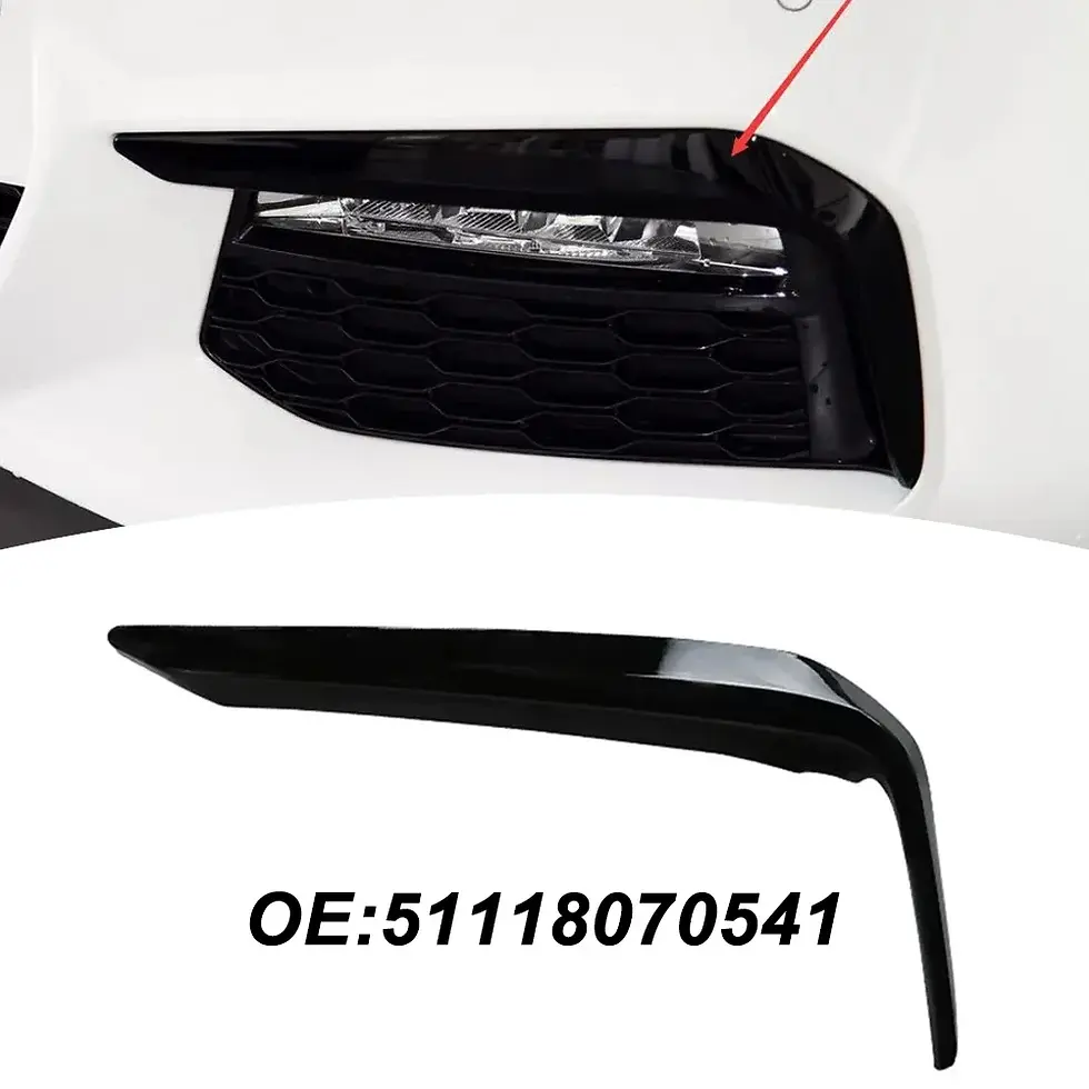 Thumbnail: Front Bumper Fog Light Eyelid Cover Trim For BMW 5-Series G30 G31 For M-Sport 16