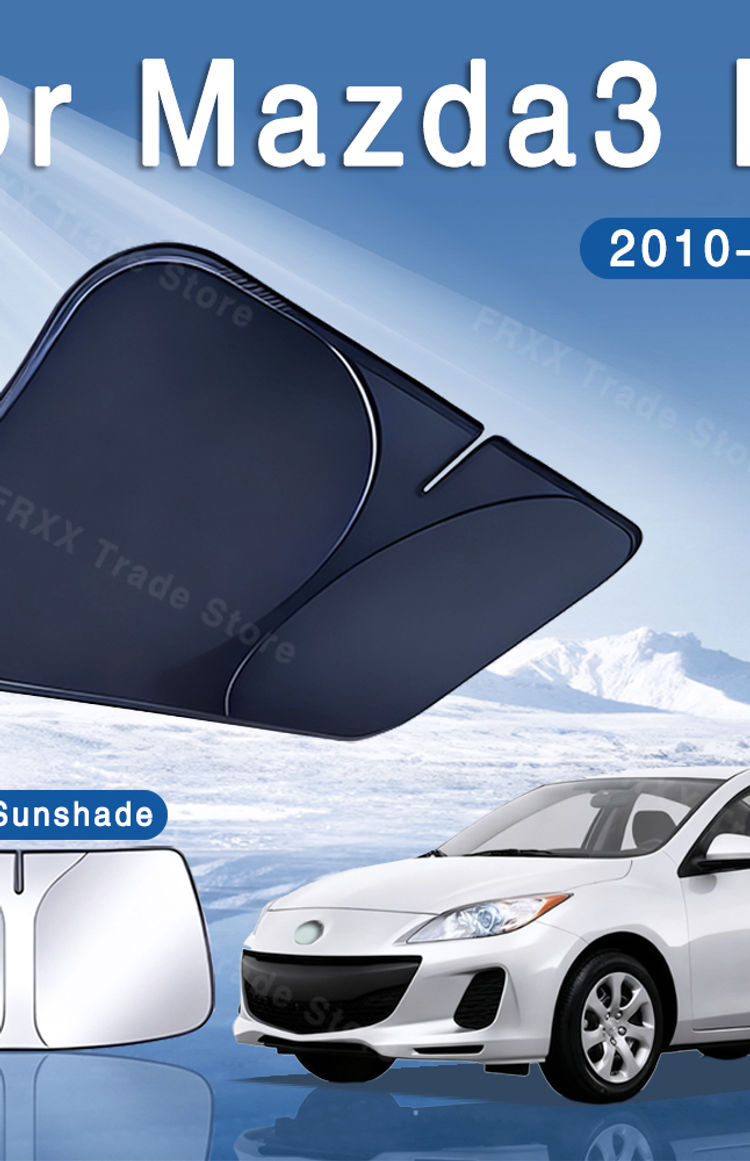 For Mazda3 BL 2010 2011 2012 2013 Foldable Car Sun Visor MK2 Front Windshield Su