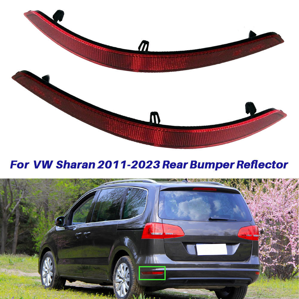 For VW Sharan 2011-2023 7N0945105B 7N0945106B Rear Bumper Reflector Taillight Br