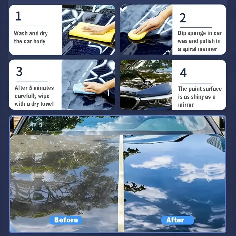 Thumbnail: 200g General Car Wax for All Color Car Paint Care, Waterproof Wax, Renovation Po