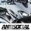Thumbnail: 1PC Antisocial Letter Car Stickers For Rear Window Auto Front Windshield Vinyl R