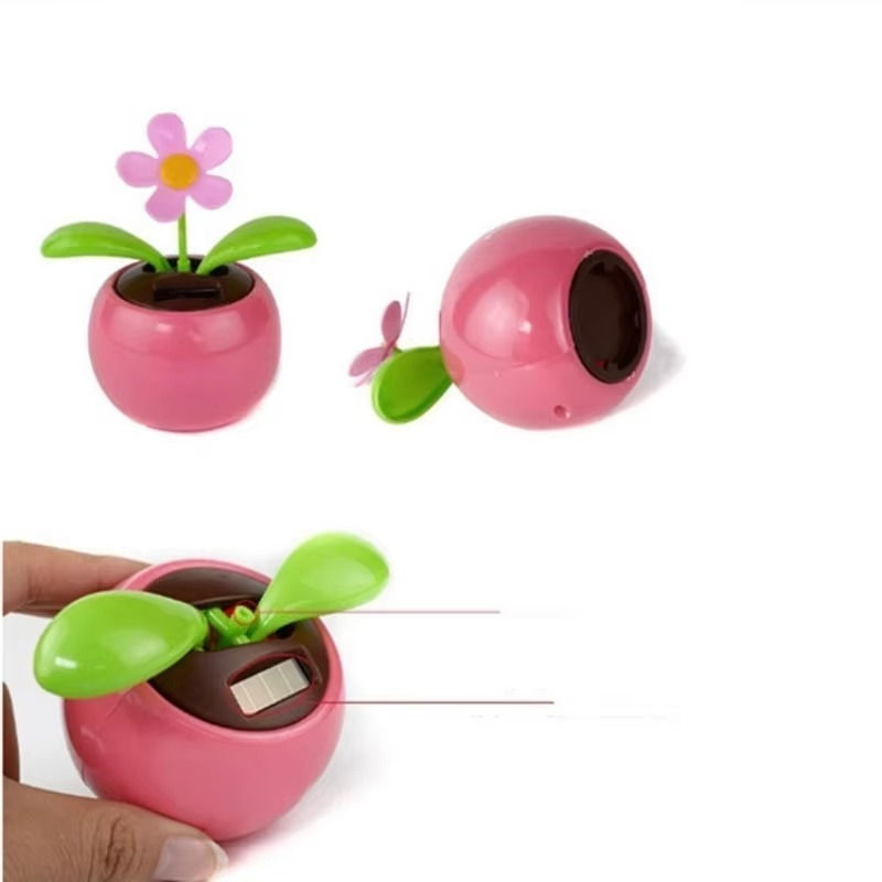 Thumbnail: Solar Powered Dancing Flower Swinging Animated Dancer Toy Cars Office Home Decor