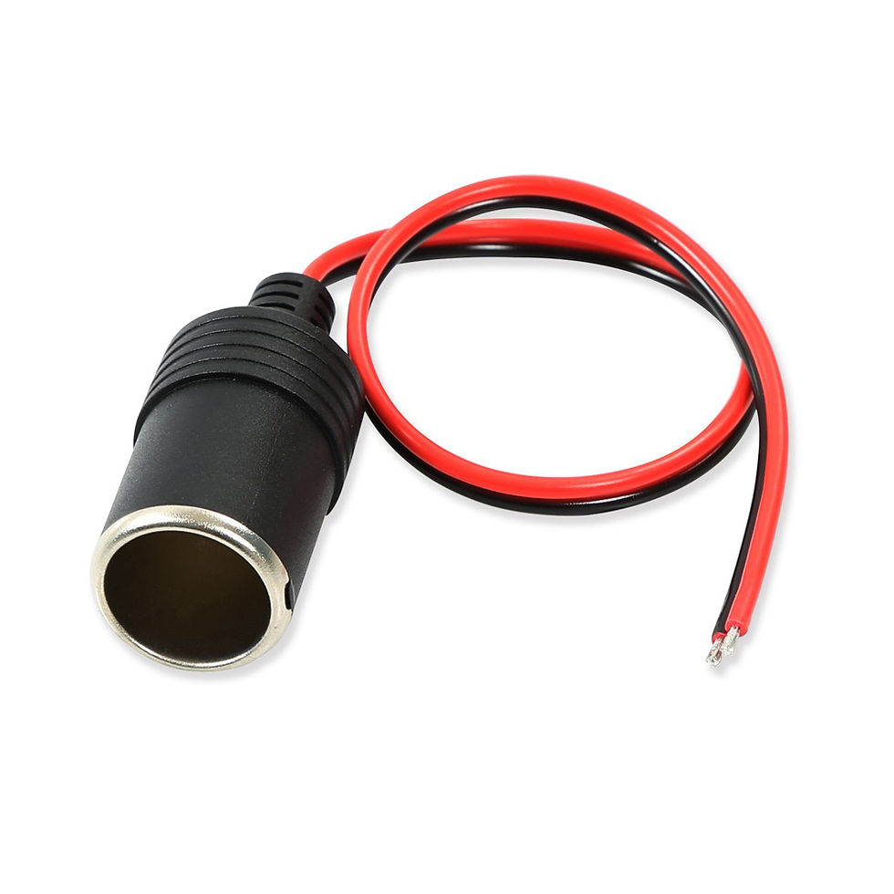 Thumbnail: Extractme 1 to 2 Car Cigarette Lighter Splitter Adapter Power Charger Port 12V 2