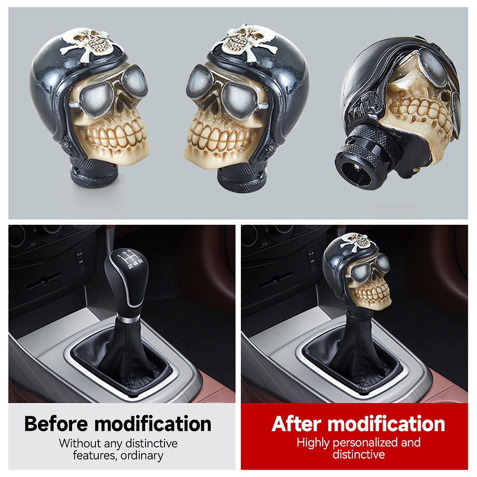 Thumbnail: Personality Modification Car Gear Shift Knobs Skull Head Gear Manual Transmissio