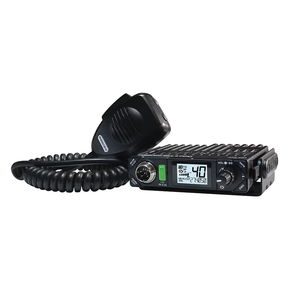 Thumbnail: PRESIDENT TXUS101 BILL II FCC 40-Channel 12-Volt AM/FM CB Radio