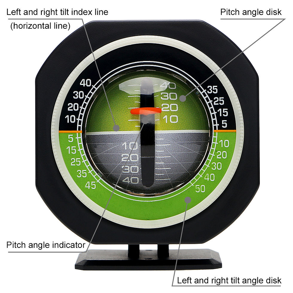 Thumbnail: Inclinometer Angle Car Compass High-precision Built-in LED Auto Slope Meter Leve