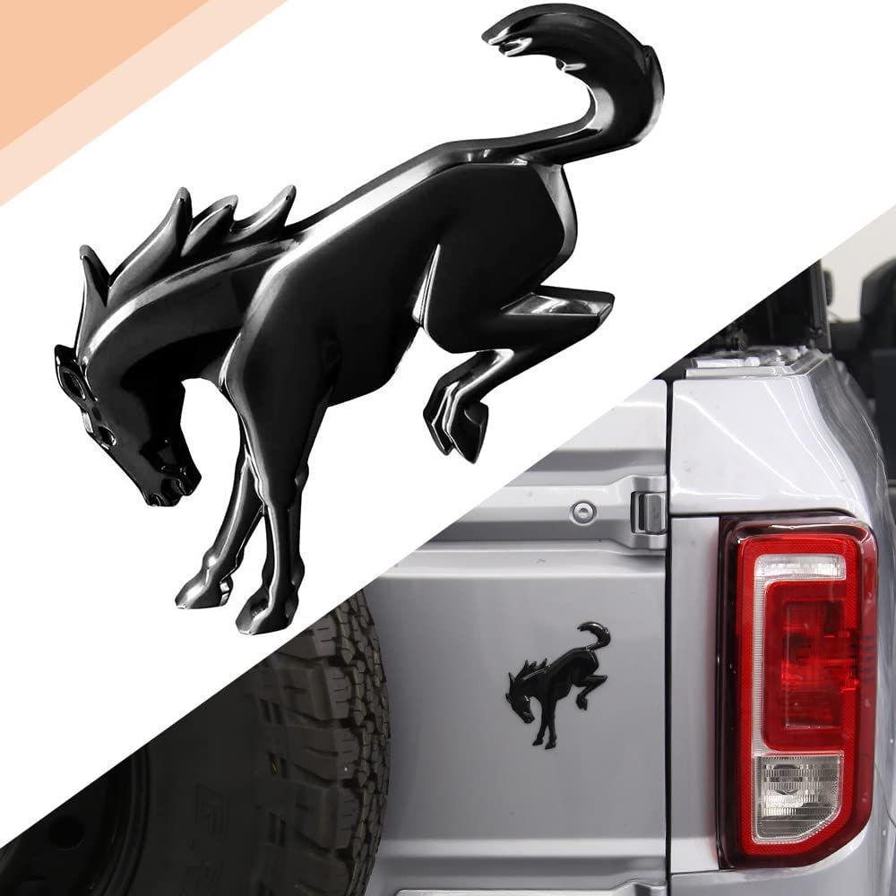3D Emblem Decals Stickers Vinyl Rear Emblem Black ABS Tailgate Compatible with F