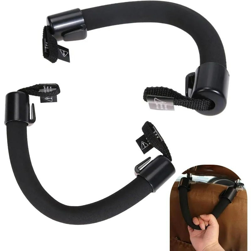 Car Headrest Grab Handles Armrest Storage Holder Hook for Elderly Children Safet