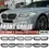 Thumbnail: XVIP All Black Double Line Style Front Bumper Grille For BMW 5-Series F10 F11 F1