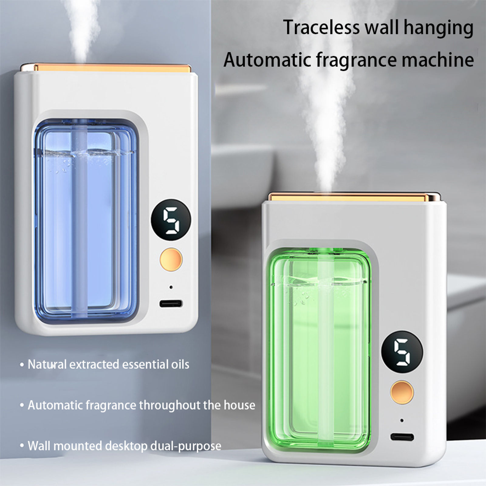 NEW Diffuser Aromatherapy Machine,Wireless Wall Hanging Portable Automatic Fragr
