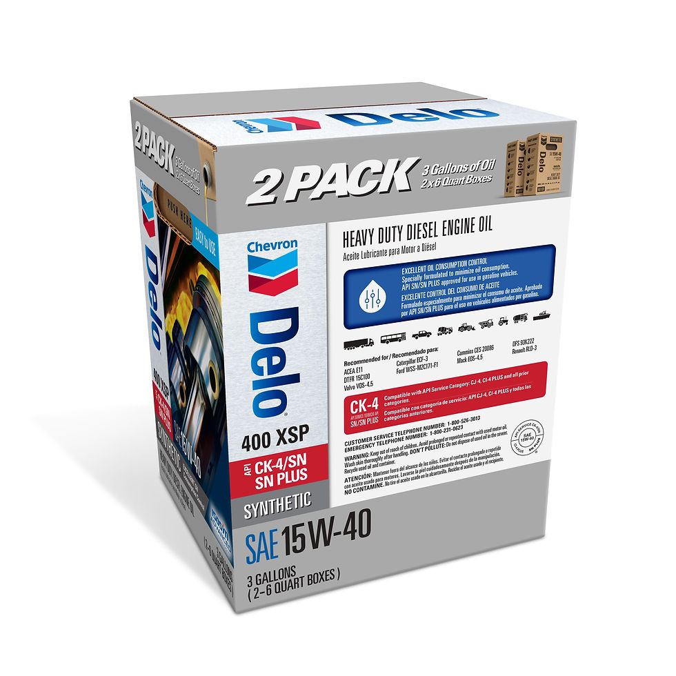 Thumbnail: DELO XSP Full Synthetic Diesel Motor Oil SAE 15W-40 3 Gallon Smart Change C..