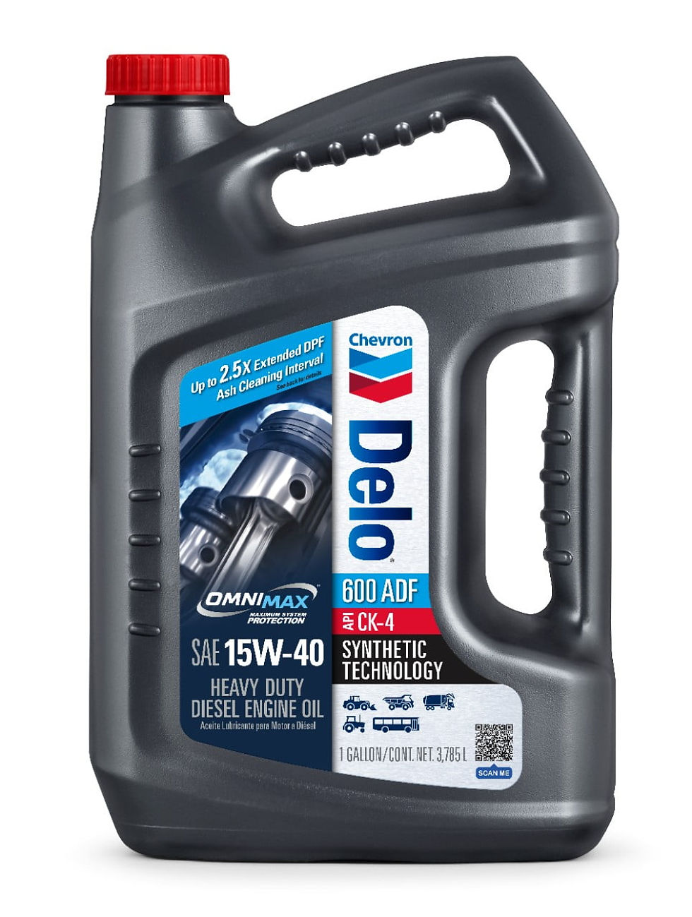 Thumbnail: DELO 600 ADF SAE 15W-40 1 Gallon Case (3 Pack)