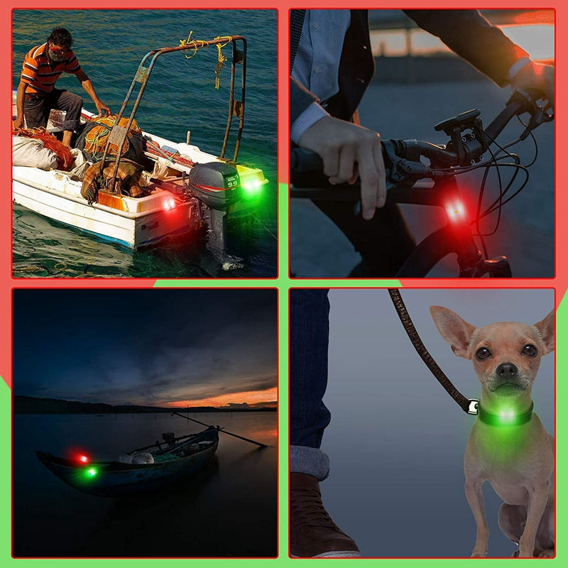 Thumbnail: 4 x LED Boat Navigation Lights for Boat Yacht Motorboat Bike Hunting Night Runni