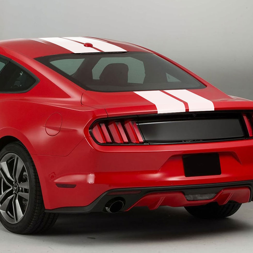 Thumbnail: 3Pcs Car Stickers Auto Hood Bonent Roof Tail Decor Decal Graphics Stripes Kit Vi