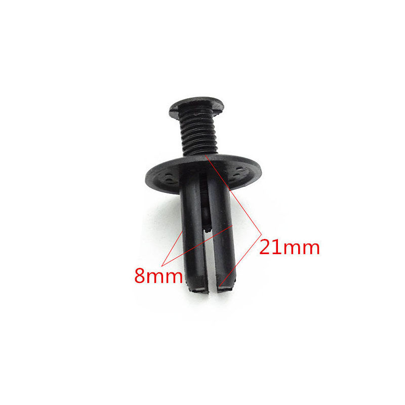 Thumbnail: 50Pcs Automobile 8mm Hole Plastic Rivet Fastener Buckle Expansion Screw Fender F