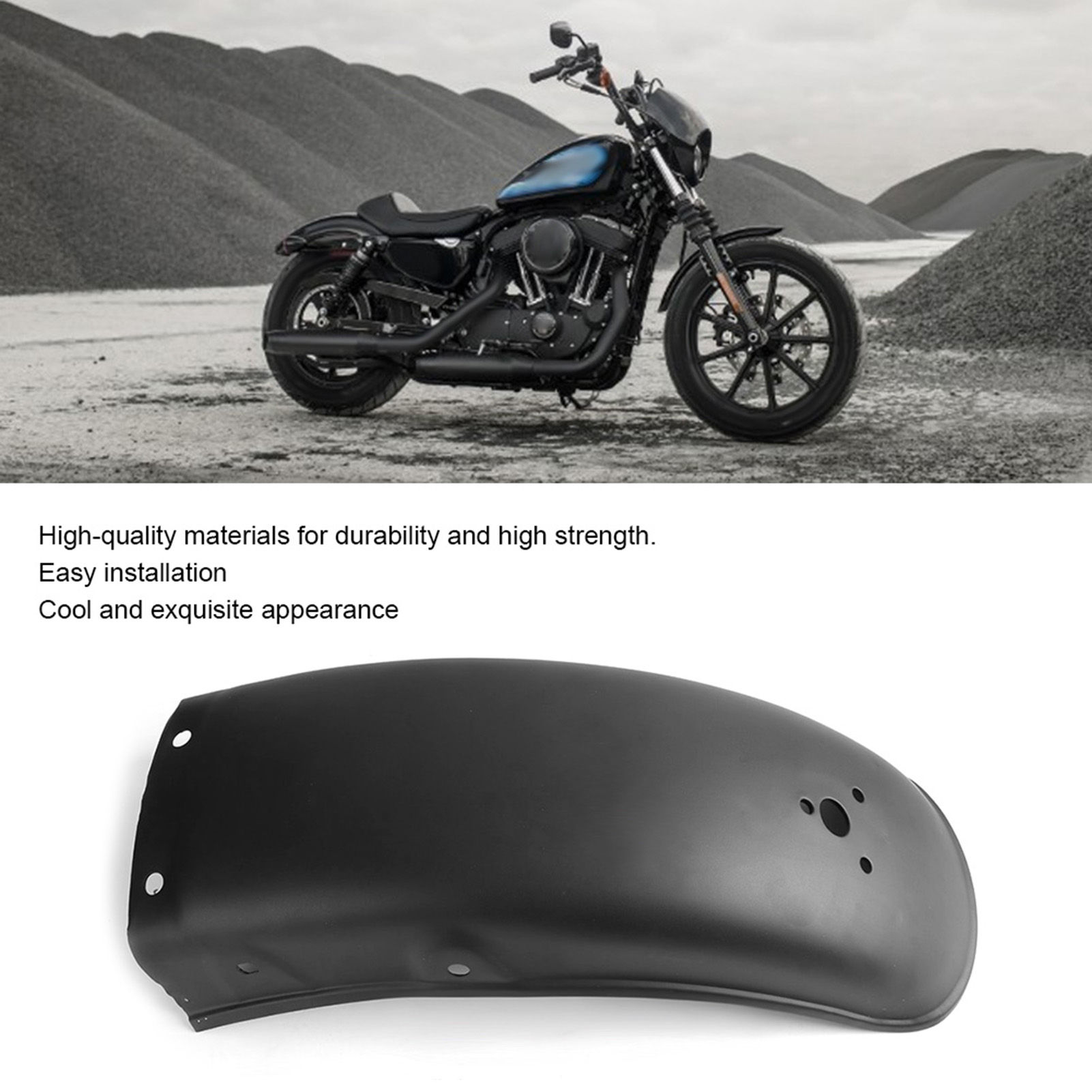 Rear Tire Mud Flaps Metal Fender Motorcycle Wheel Mudguard Modification Fit for
