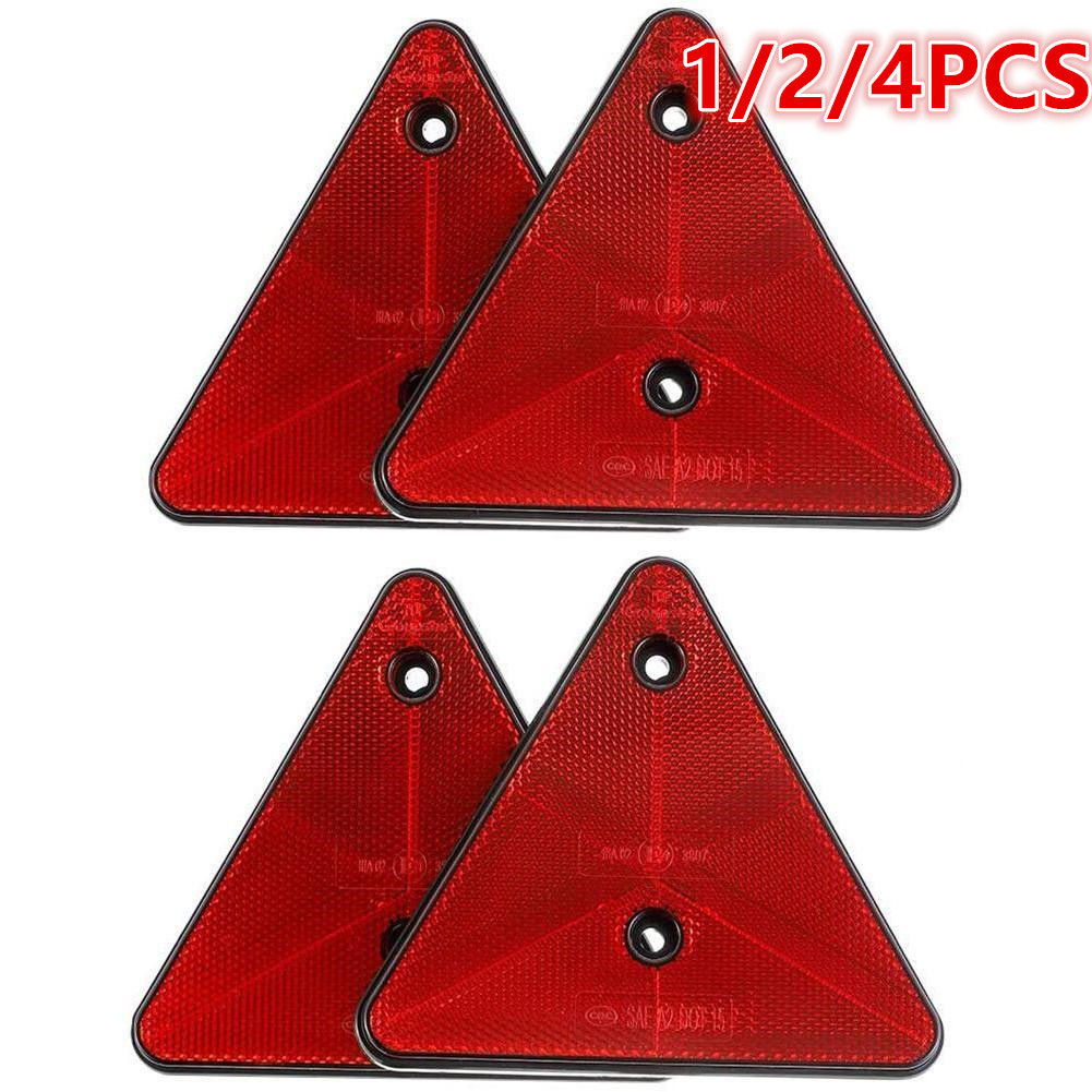 Red Triangle Reflectors Rear Reflectors Safety Warning For Trailer Bike Motorcyc