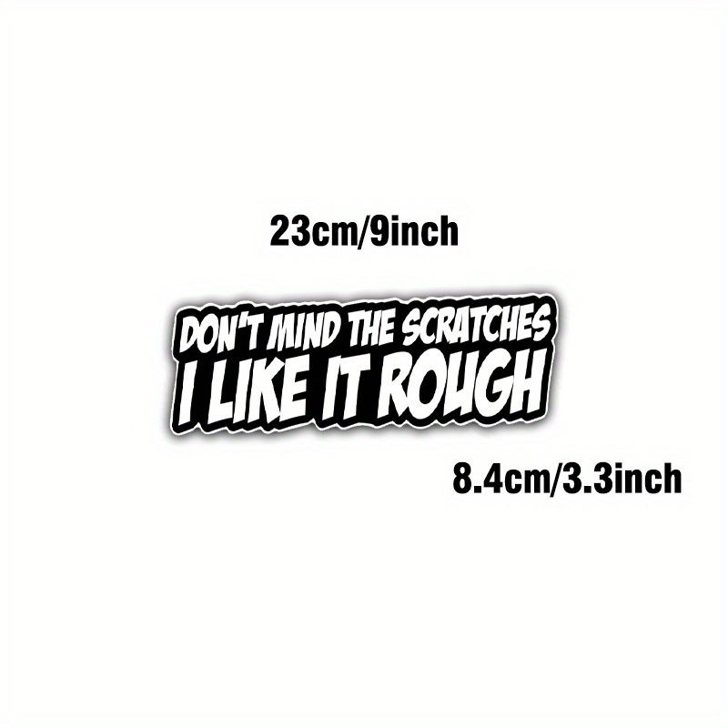 Thumbnail: [Funny Sticker] Don't Mind The Scratches Sticker | Funny | Laptop Car Window Bum