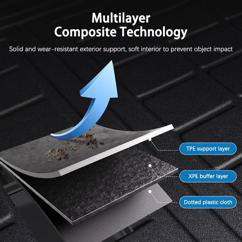 Thumbnail: Trunk Mats For Mazda 3 Mazda3 Axela Sedan BP 2023 2022 2021 2020 2019 High Tempe