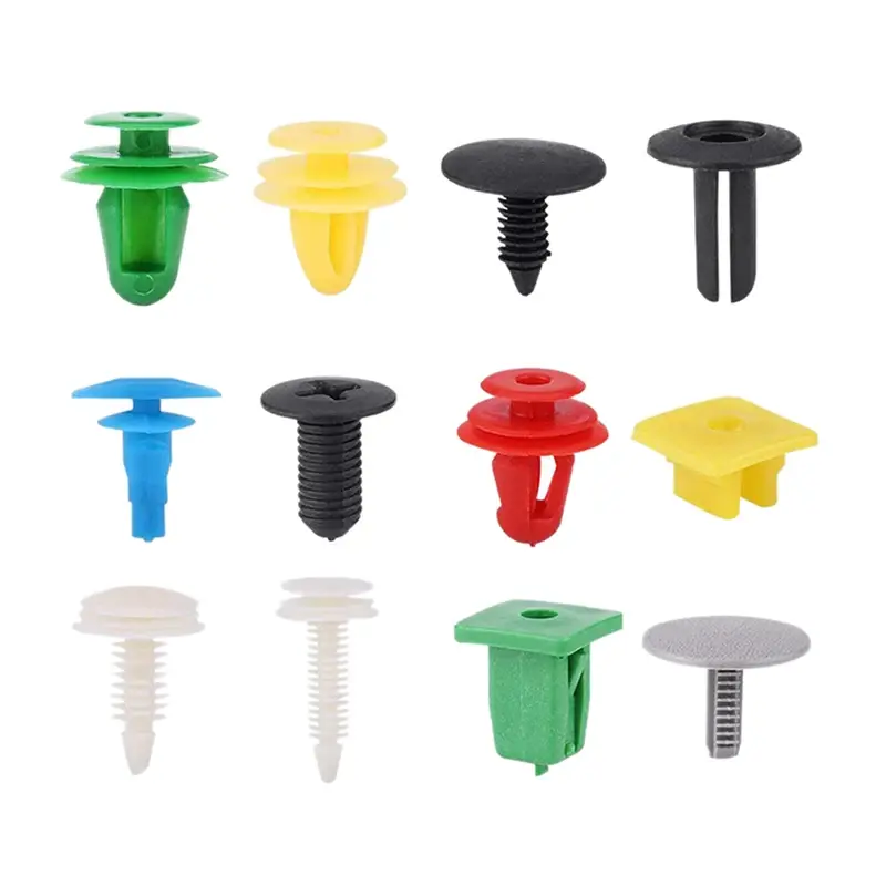 Thumbnail: 100pcs/set Universal Mixed Car Various Plastic Rivet Fastener Door Push Pin Auto