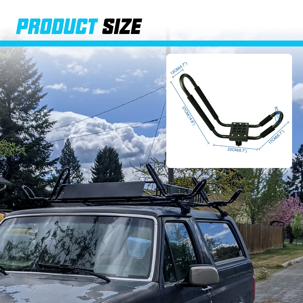 Thumbnail: Universal Canoe Boat Kayak Roof Rack Surf Ski Roof Top J-Bar Carrier Mount Car S