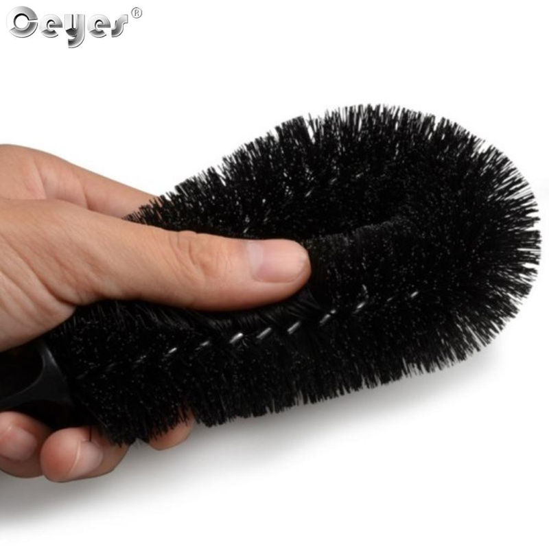 Thumbnail: Ceyes Car Wheel Brush Tire Cleaning Brushes Tools Car Rim Scrubber Cleaner Duste