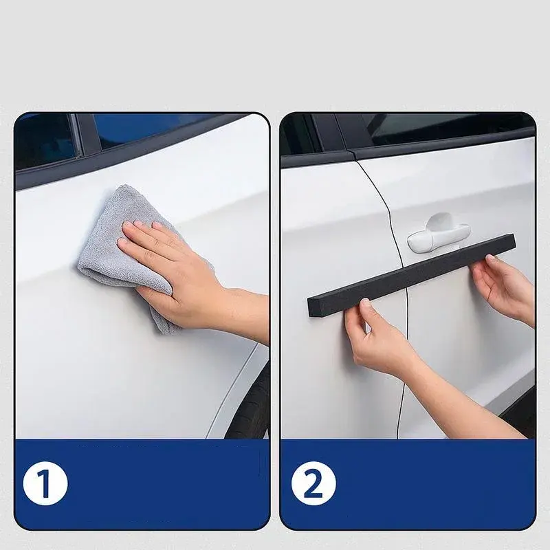 Thumbnail: 1/2pcs Magnetic Car Door Edge Guard Strip Anti-Collision Protector Universal Mag