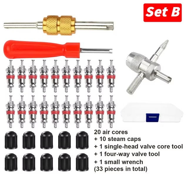 Thumbnail: Car Bicycle Slotted Handle Tire Valve Stem Core Remover Screwdriver Tire Repair