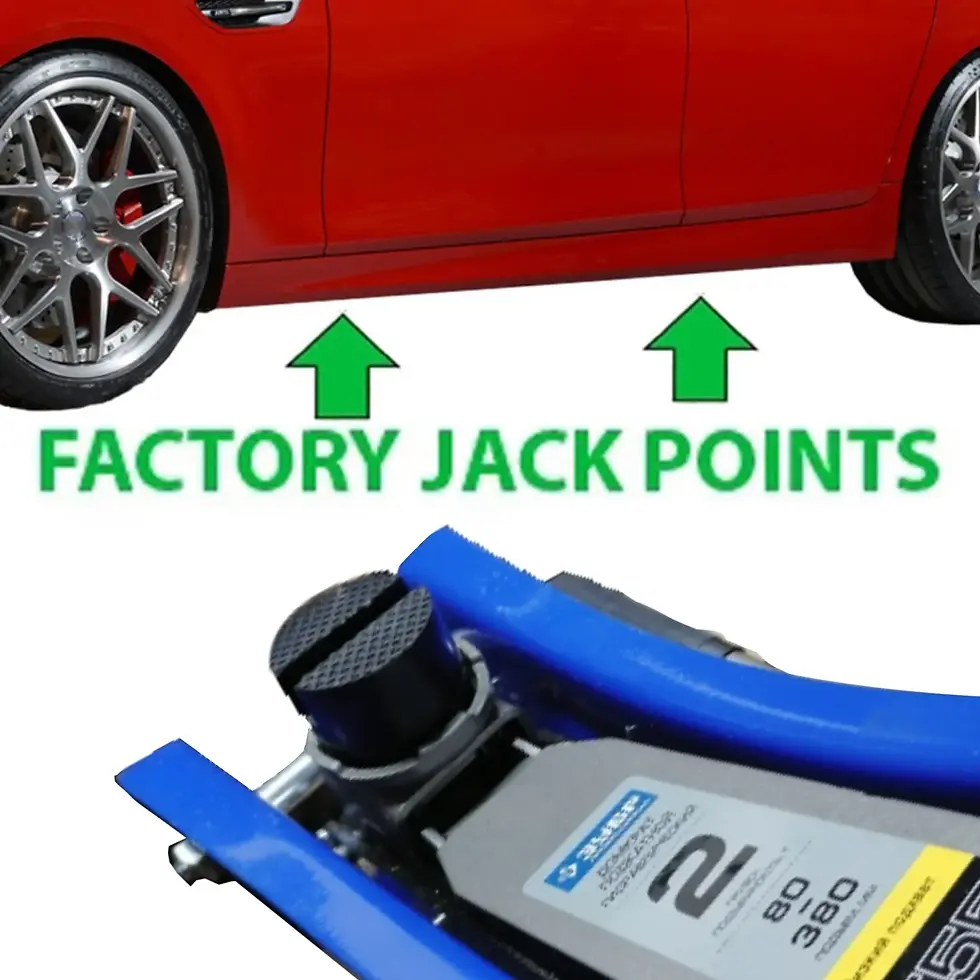 Thumbnail: Floor Slotted Car Jack Rubber Pad Frame Protector Adapter Jacking Tool Pinch Wel