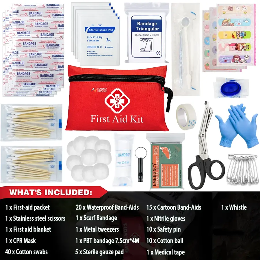 First Aid Kit 26-330 Piece All-Purpose Tactical Emergency Kit In The Car Acessor