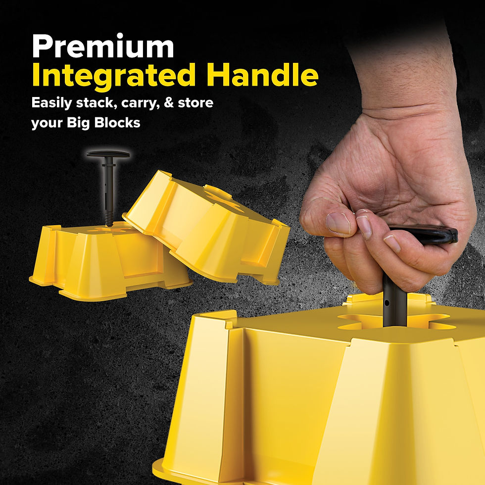 Thumbnail: Camco FasTen RV Leveling Big Blocks - Supports up to 8,000 Pounds - Resin, ..