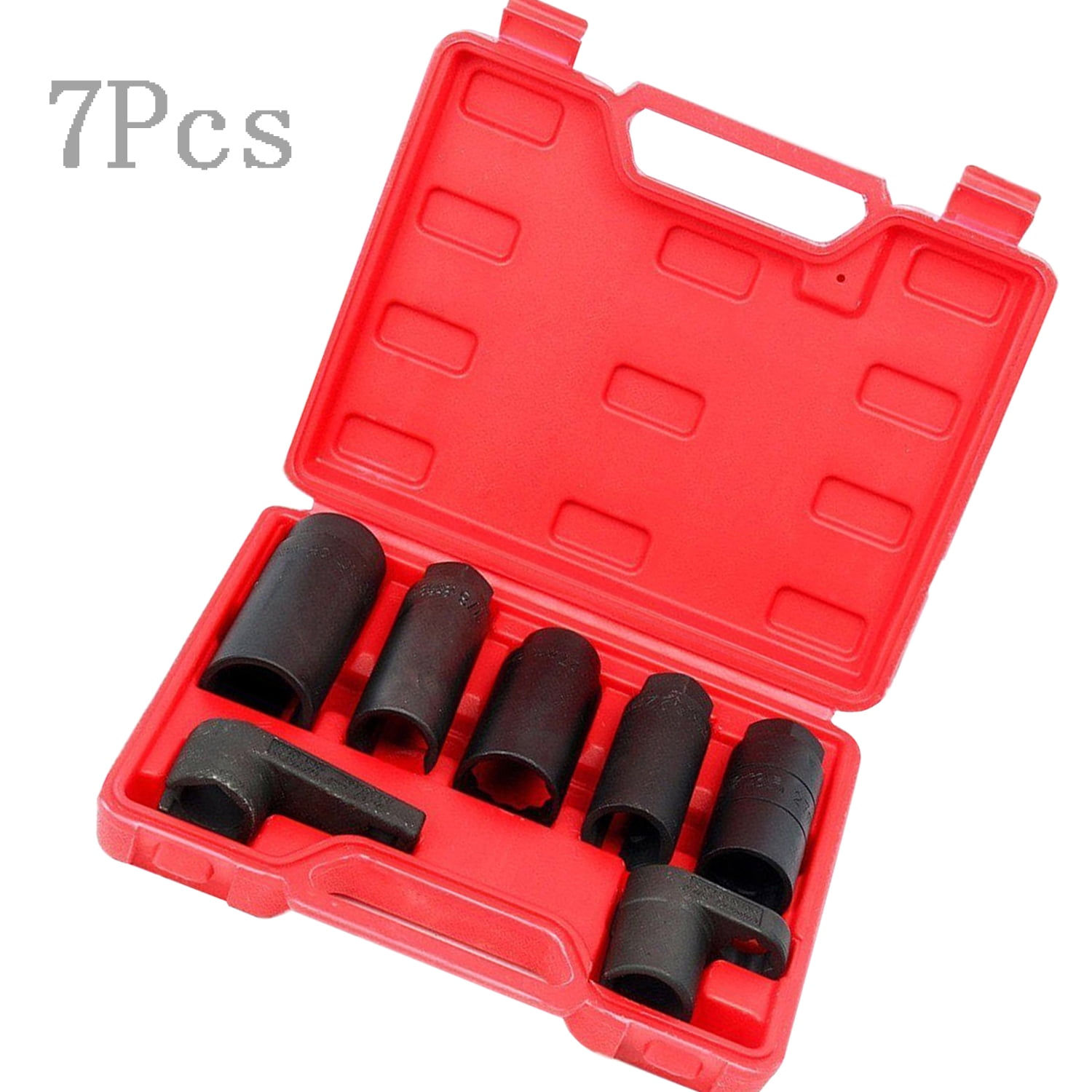 Maxfavor 7 Pieces O2 Oxygen Sensor Socket Set Kit 22mm (7/8") 27mm 29mm for..