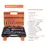 Thumbnail: 46pcs Car Repair Tool Kit 1/4-Inch Socket Set Car Repair Tool Ratchet Torque Wre