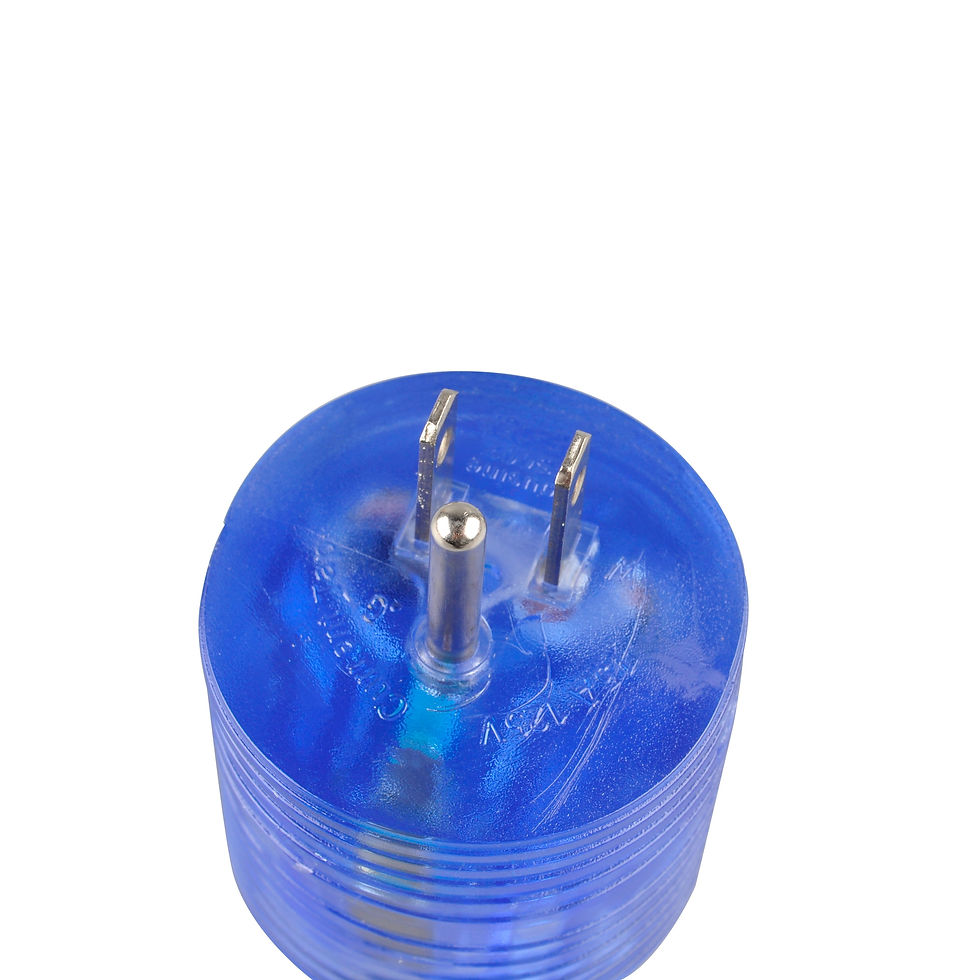 Thumbnail: Auto Drive 15 to 30-Amp Universal RV Power Adapter with Light, Clear Blue, ..