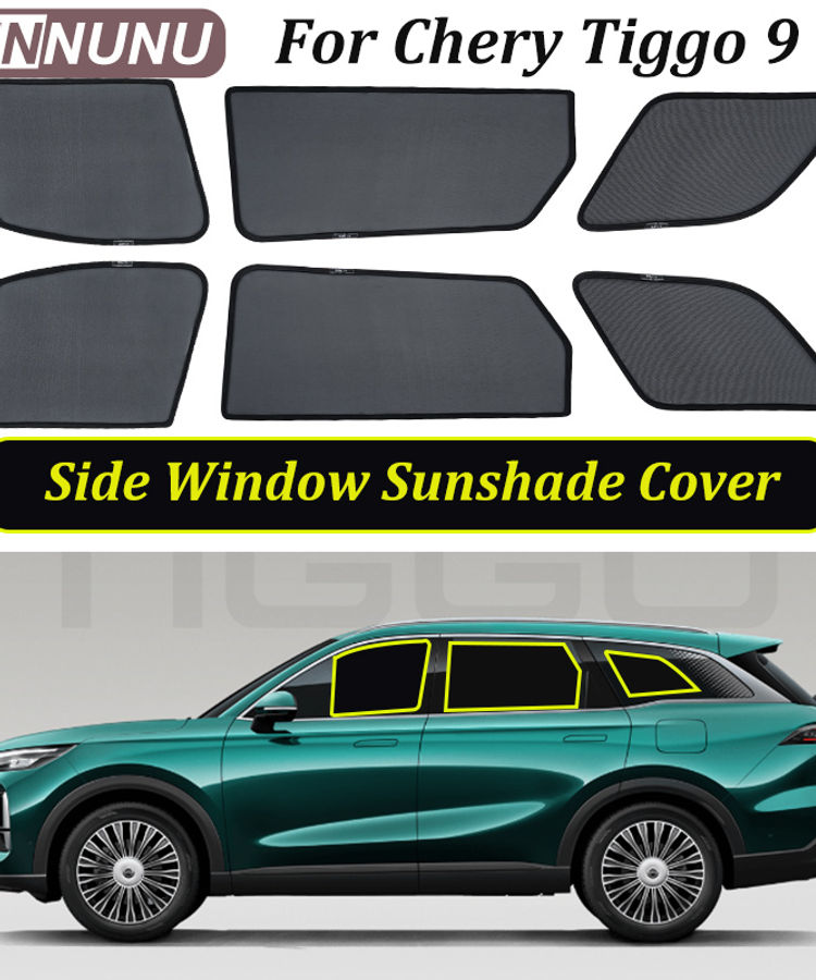 LINNUNU Car Curtain Side Window Magnetic Sunshade Mesh Summer Sun Shade UV Prote
