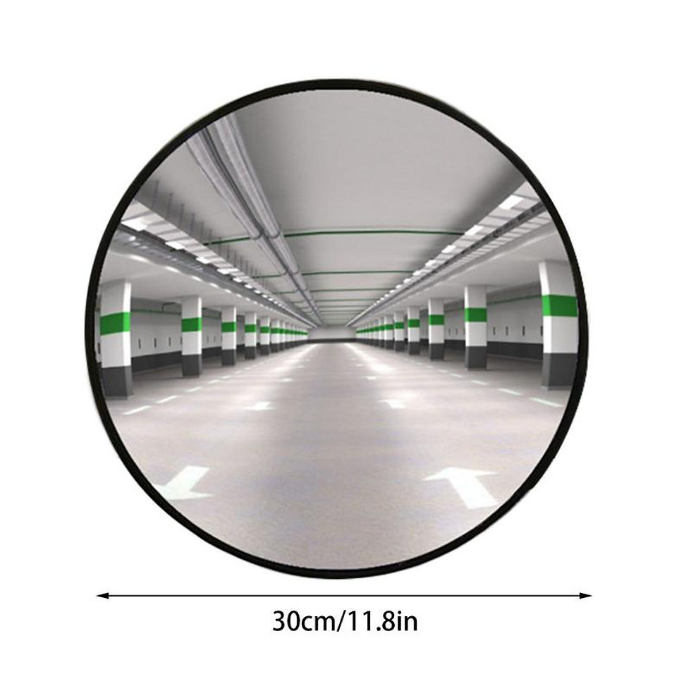 Thumbnail: Convex Mirror Outdoor 11.8in Road Safety Convex Mirror Adjustable Parking Garage