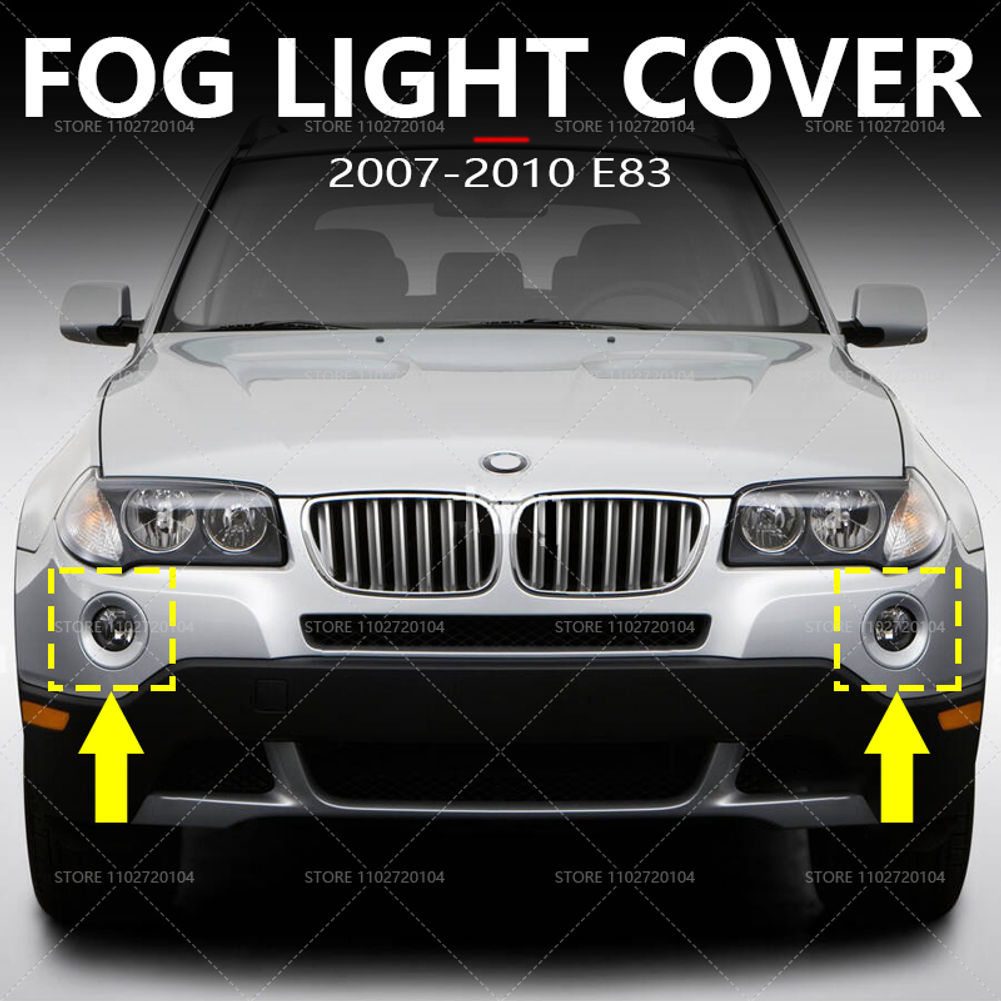 for 2007-2010 E83 X3 3.0i 3.0si LCI Front Fog Light Cover Grill Trim Cap 5111342