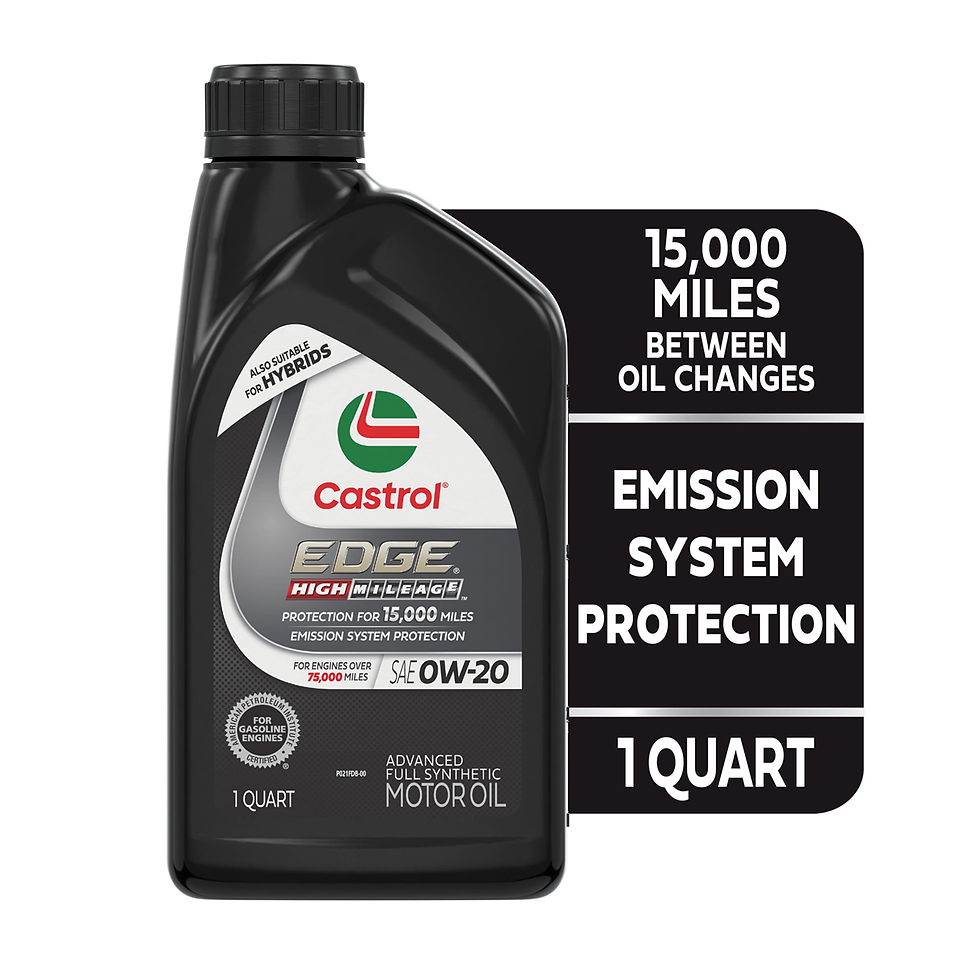 Thumbnail: Castrol Edge High Mileage 0W-20 Advanced Full Synthetic Motor Oil, 1 Quart