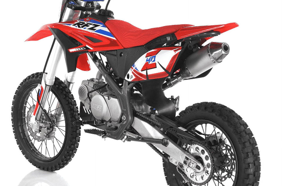 Thumbnail: Apollo RFZ 140 Z40 Dirt Bike - Manual Transmission (17'/14') tires-Blue