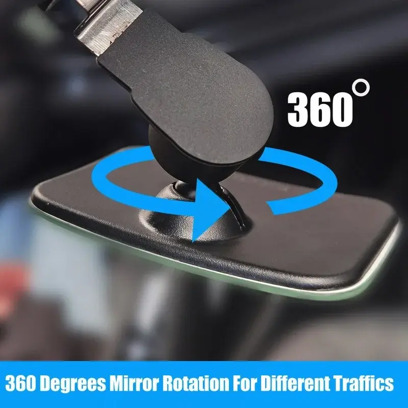 Thumbnail: Car Auxiliary Blind Spot Mirror Interior Convex Rearview Mirror 360 Degree Wide