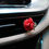 Thumbnail: Red Rose Vent Air Freshener Clips with Zircon Alloy Accents